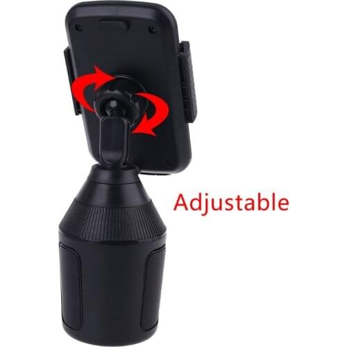 Universal Adjustable Cup Holder Car Mount Bracket Stand Cradle for Cell Mobile Phone Smartphone