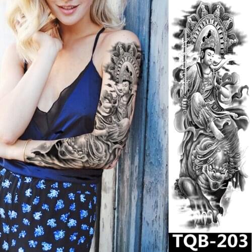 Waterproof Full Arm Temporary Tattoo Sticker Body Art Tattoo For Men Girl Large Arm Sleeve Tattoo