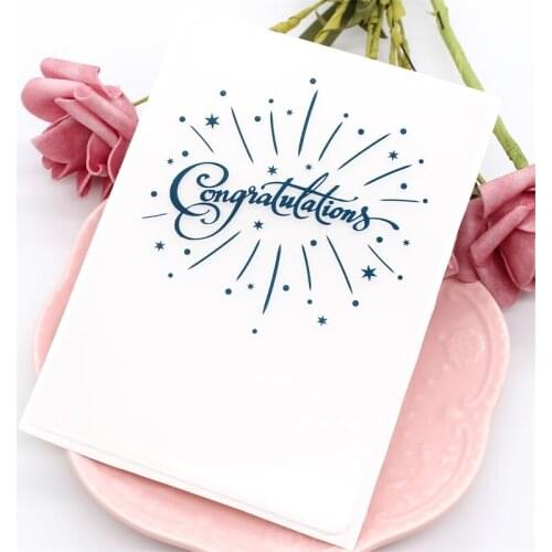 YPP CRAFT Cheers Plastic Embossing Folders for DIY Scrapbooking Paper Craft/Card Making Decoration Supplies