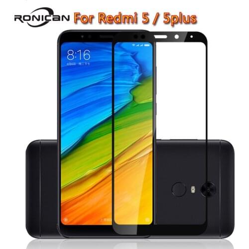 For xiaomi redmi 5 glass tempered full cover prime screen protector for xiaomi redmi 5 plus Mobile phone Protective glass film