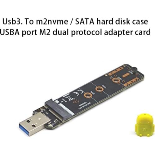 USB3.1 To NVME SATA Dual Protocol M.2 Hard Disk Box NGFF Protocol To A Port Ruiyu RTL9210B Converter Card For Samsung 970 960