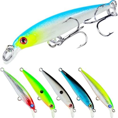 1pcs Mini Minnow Fishing Lure Wobblers Crankbait 5cm 2g Artificial Hard Bait Jerkbait Tackle Trolling Carp Pike Bass Pesca