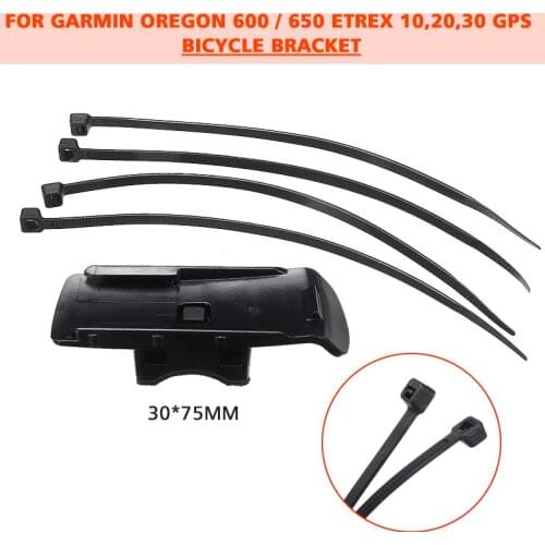 1PC Bicycle GPS Holder Plastic Holding Mount W/ 4X Cable Ties For Garmin Oregon 200/300/400/450/550 ETrex 10/20/30 Black