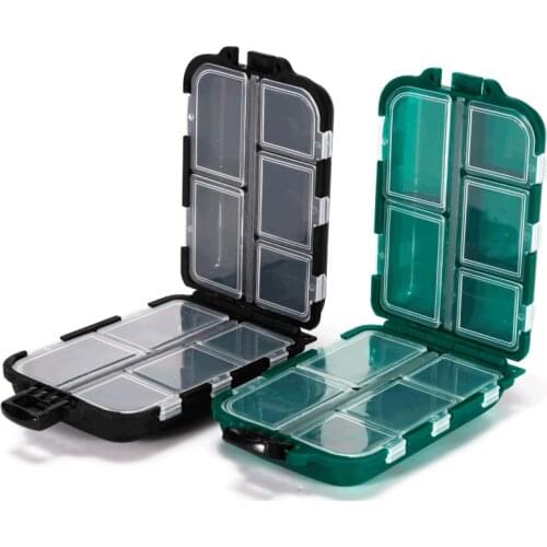 10 Compartments Fishing Lure Boxes Bait Storage Case Fishing Tackle Storage Trays Hooks Organizer Waterproof Fishing Accessory