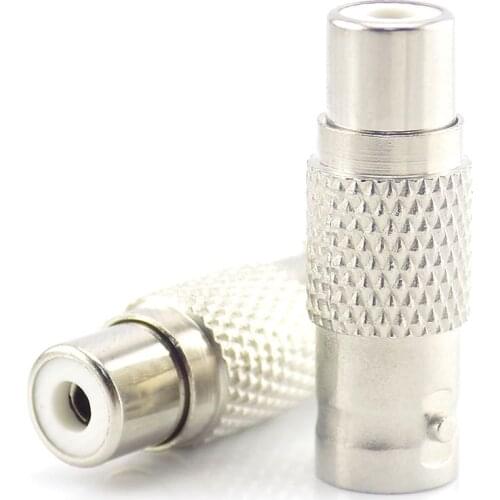 10Pcs Rca Connectors Rca Female To Rca Female Connector Bnc Connectors for Cctv Audio Video Camera LED strips light W17