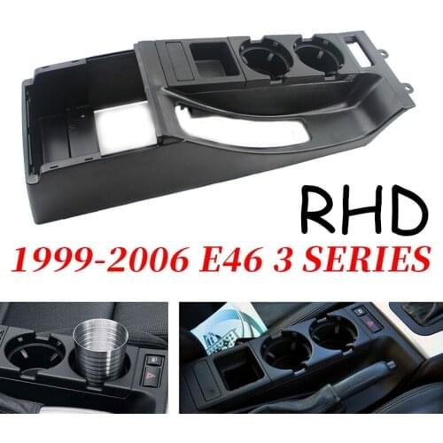 51168217953 Center Console Water Cup Holder Base Saddle Frame for-BMW 3 Series E46 325I 328I 330I M3 305 2002-2006 RHD
