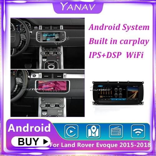 2 Din Car Radio For Land Rover Range Rover Evoque 2015-2018 Android Multimedia Player GPS Navigation Auto Stereo Carplay DVD