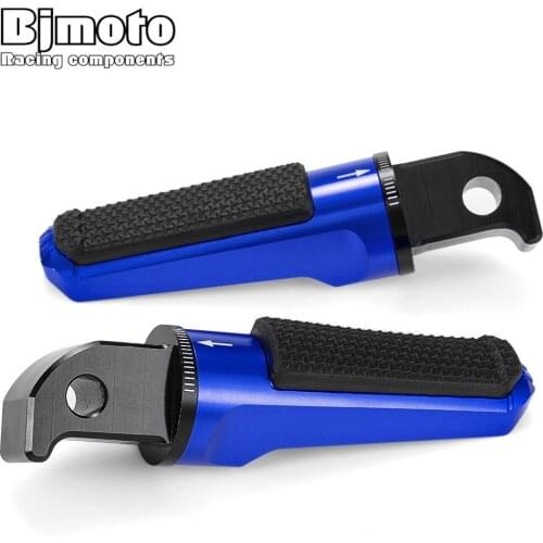 Bjmoto Motorcycle Foot Pegs Rear Passenger Pedal For Yamaha R3 R25 R15 MT-03 MT-25 MT-07 MT-09 MT-10 XSR700 XSR900 TMAX 530 500
