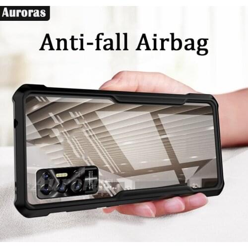 Auroras For Tecno Pova2 Case Official Original Shockproof Airbag Clear with Soft Frame Cover For Tecno Pova 2 Case