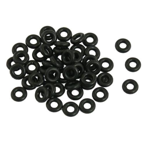 Black 7mm x 2mm O Rings Hole Sealing Gasket Washer 100 Pcs