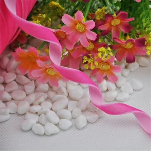 5Y Fushia Color 2/8"Velet Ribbon Craft/Wedding/sewing Free Shipping VR012-1