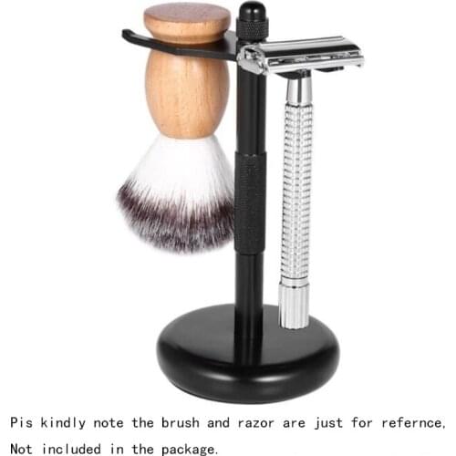 Men Razor Holder Zinc Alloy Shaving Shaver Shelf Shaving Razor Rack Bathroom Bedroom Home Detachable Standing Hook