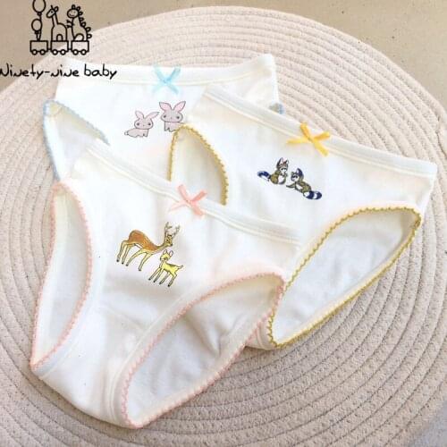 Children Cotton girls panties Lovely Cartoon Printing Underwear for girls Breathable & Comfortable underpants Kids Clothing