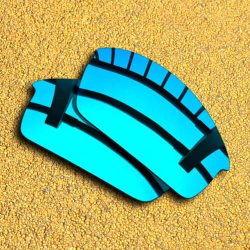 Ice Blue Mirrored Polarized Replacement Lenses for Bottlecap Sunglasses Frame 100% UVA & UVB