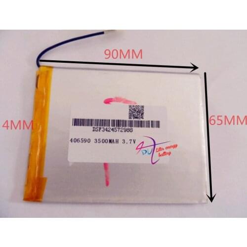 Best battery brand Free shipping 3.7 V 3500MAH 046590 7 inch tablet battery 406590 mah