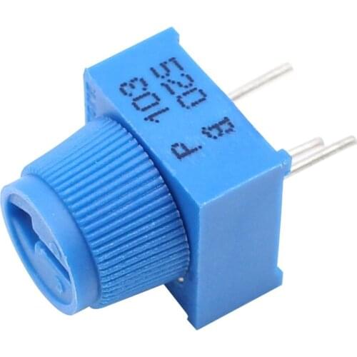 MCIGICM 3386P-1-102T Potentiometer kit 1K 10K Ohm Breadboard Trim Potentiometer With Knob For Arduino (Pack of 10)