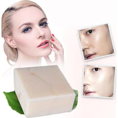 12PCS/Lot Thai Rice Milk Soap Glutathione Whitening Soap For Dark Skin Lightening Remove Blackhead Acne Oil Control Bath Soap