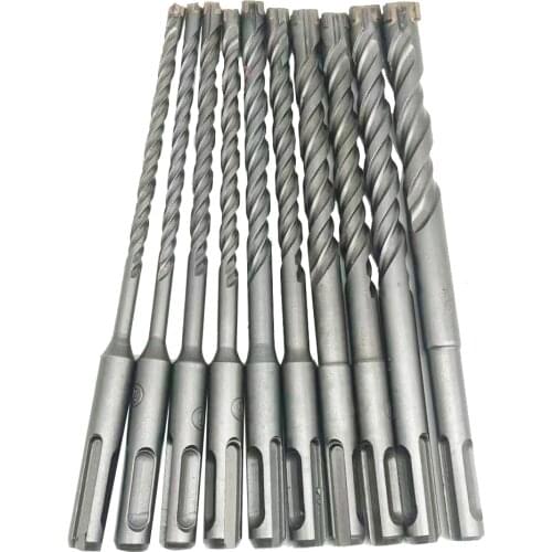 1 sets Cross Tips 4 Cutters 160mm SDS Plus Drill Bits Set YG8 Carbide Steel Flat Tip Electric Hammer Masonry Drill Bits Kit