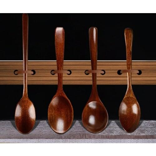 Japanese style Natural Wooden Spoon cooking honey coffee spoon Mixing spoon Kitchen Tableware