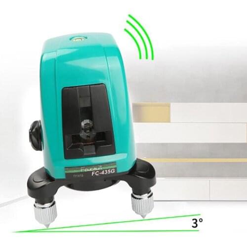 Cross Lines Laser Level 360 Self-Leveling 2 Line Green Laser Leveler Horizontal Vertical Cross Line Indoor Outdoor Level Measure