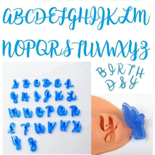 New Alphabet Number Cake Molds Figure Plastic Letter Fondant Mold Cookie Cutter Cake Mould Baking Decorating Tools