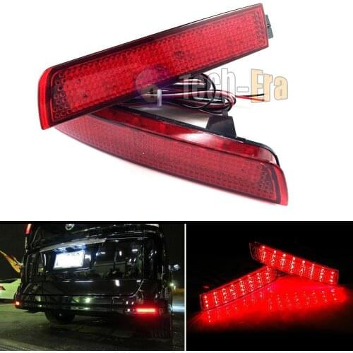 2X Rear Bumper Reflector LED Tail Brake Light Fog Backup Lamp For Nissan Juke Z51 Murano For Infiniti FX35 FX