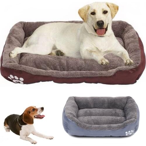 Dog Beds For Large Dogs Pillow Pet Dog House Soft Fleece Small Cat Cama Perro Honden Mand Chien Winter Waterproof Kennel S-3XL