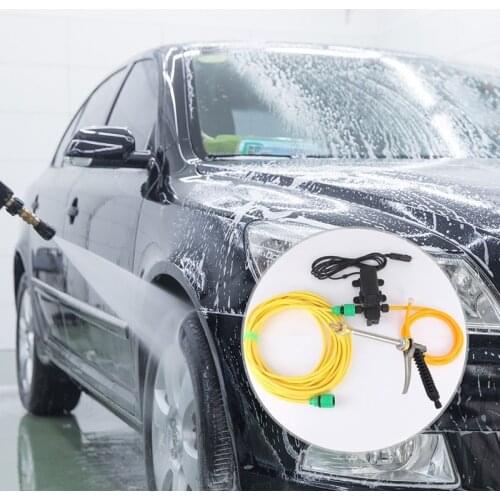 Portable Intelligent Electric Pressure Washer Water Pump 12V High Pressure Water Outlet Cleaning Pump Powerful Washing Pump