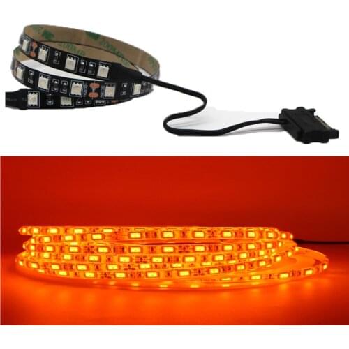 SATA Interface SMD 5050/3528True orange light LED Strip Light 60LEDs/m 120LEDS/M monochrome Diode Tape Full Kit for PC Computer