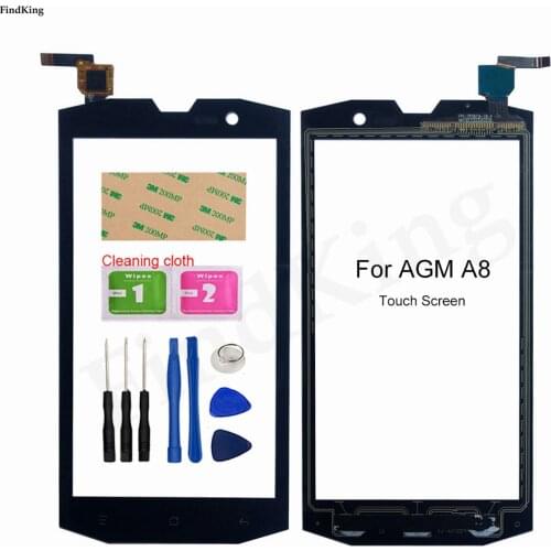 Touch Screen For AGM A8 A8 SE IP68 Touch Panel Touchscreen Digitizer Front Glass Sensor 5.0" Touch Screen Replacement Part