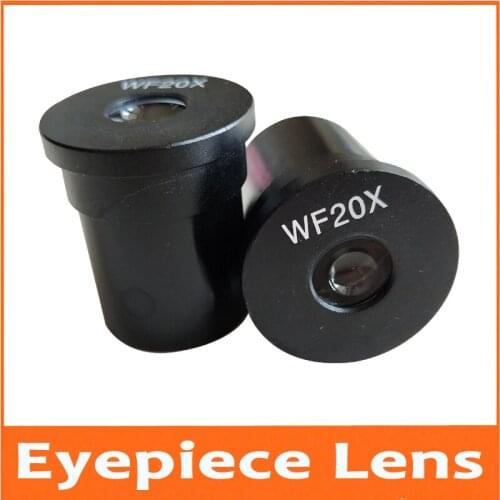 WF20X/10mm Wide Angle Optical Eyepiece Lens for Biological Microscope 23.2mm Mounting Size