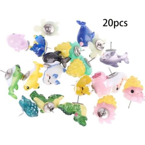 Push Pin Cartoon Walvis Creatieve Tekening Pin Punaises Plastic Push Pin voor Ka M17F