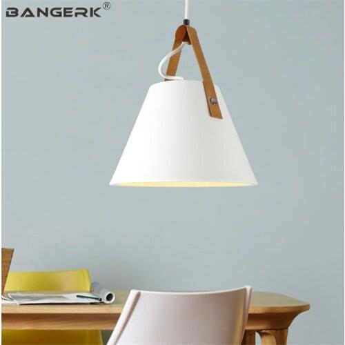 BANGERK Loft Style Modern LED Pendant Light Fixtures Dining Room Single Head Hanging Lamp Home Decor Droplight Lighting