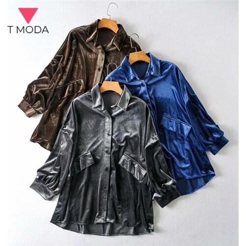 T MODA Women's Oversized Shirts