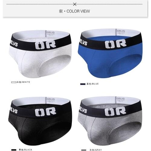 OR153 Men Underwear Jockstrap Soft Cotton Sexy Jockstraps Bikini G-strings Men thong cuecas panties Briefs Gay underwear