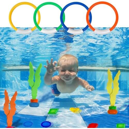 19pcs Funny Kids Diving Toys Set Underwater Water Play Toys With Storage Bag For Boys Girls Summer Games Swimming Pool Party