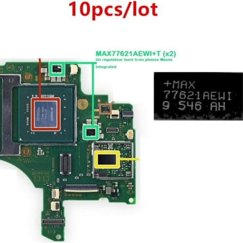 For Nintendo Switch Console Motherboard Repair Part MAX77621AEWI MAX77621 Voltage Regulator Buck Power BGA IC Chip 10pcs/lot