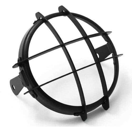 WEEK8 GN125 Retro Climbing Motorcycle Modified Headlight Protective Cover Lamp Net Grille Guard Net