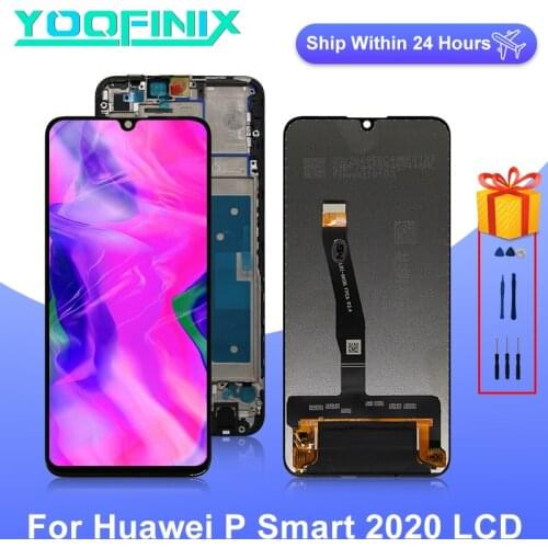 6.21" For Huawei P Smart 2020 Display LCD Touch Screen Digitizer For P Smart 2020 LCD POT-LX1A Display Replacement Parts
