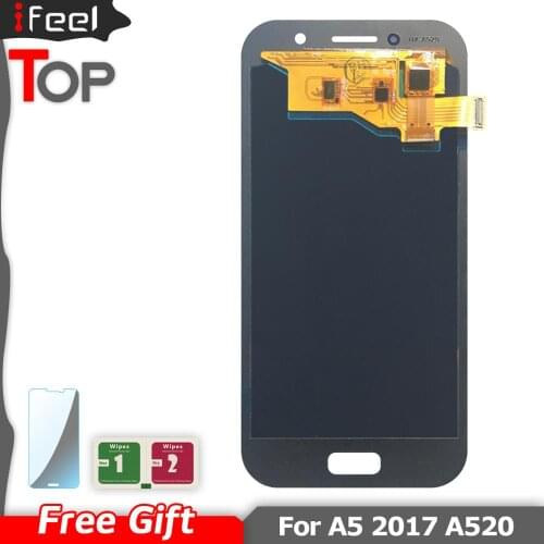 Super AMOLED A5 LCD For Samsung Galaxy A5 2017 A520 A520F A520DS LCD Display Touch Screen Digitizer Assembly