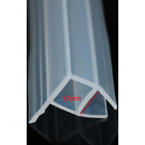 1M silicone rubber shower door glass seal strip weatherstrip for 12mm glass