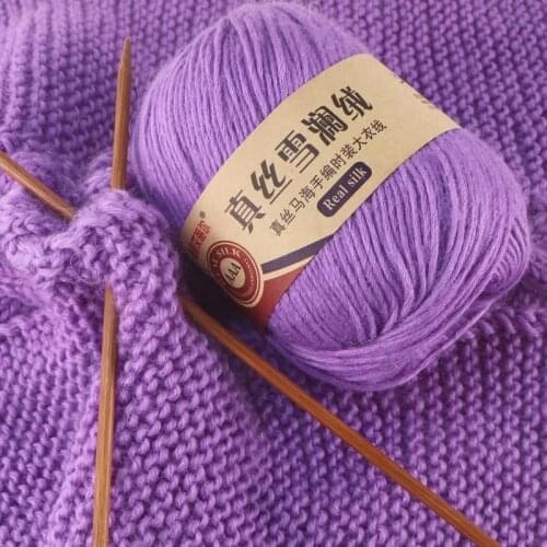100 g/Ball Soft Mohair Yarn Silk Knitting Yarn Hand Knitting Scarf DIY Cotton Crochet Thread Anti-pilling