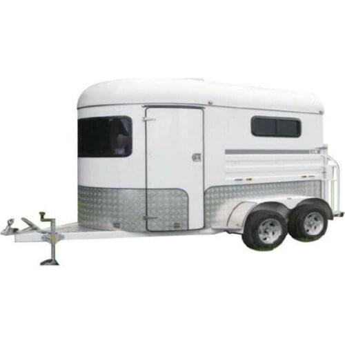 2pcs luxury horse trailer loading with horse carriage
