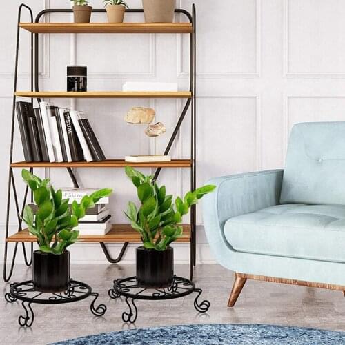 3 Pack Metal Plant Stands for Flower Pot Heavy Duty Potted Holder Indoor Outdoor Metal Rustproof Iron Garden Container