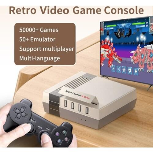 Super Console X Cube Retro Game Console For PS1 PSP N64 MAME 50+ Emulator 50000 3D Video Games Player HD TV Gaming Box Kids Gift