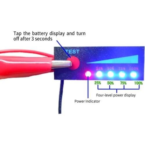12V car battery indicator board 1S/ 2S/3S/4S lithium battery pack power indicator