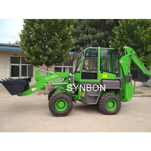 SYNBON China cheap mini loader , Multi-Purpose backhoe loader, mini wheel loader ,front whee loader with backhoe