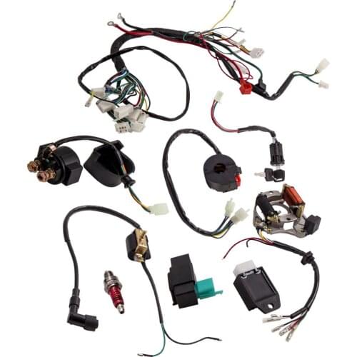 For CDI Harness Stator Assembly Wiring Kit For ATV Electric QUAD 50 70 90 110 125CC
