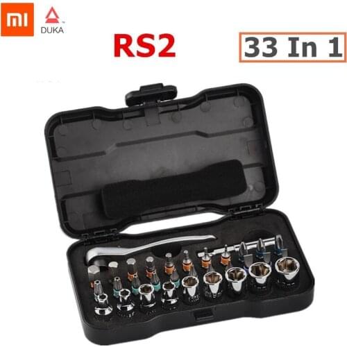 DUKA ATuMan RS2 33 in 1 Multi-purpose Ratchet Wrench Screwdriver S2 Magnetic Bits Tools Set DIY Household Repair Tool