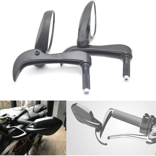 Motorcycle Universal Handlebar End Rearview Mirrors Handguard Protection Levers For Triumph DAYTONA 675 SPEED TRIPLE TIGER1050